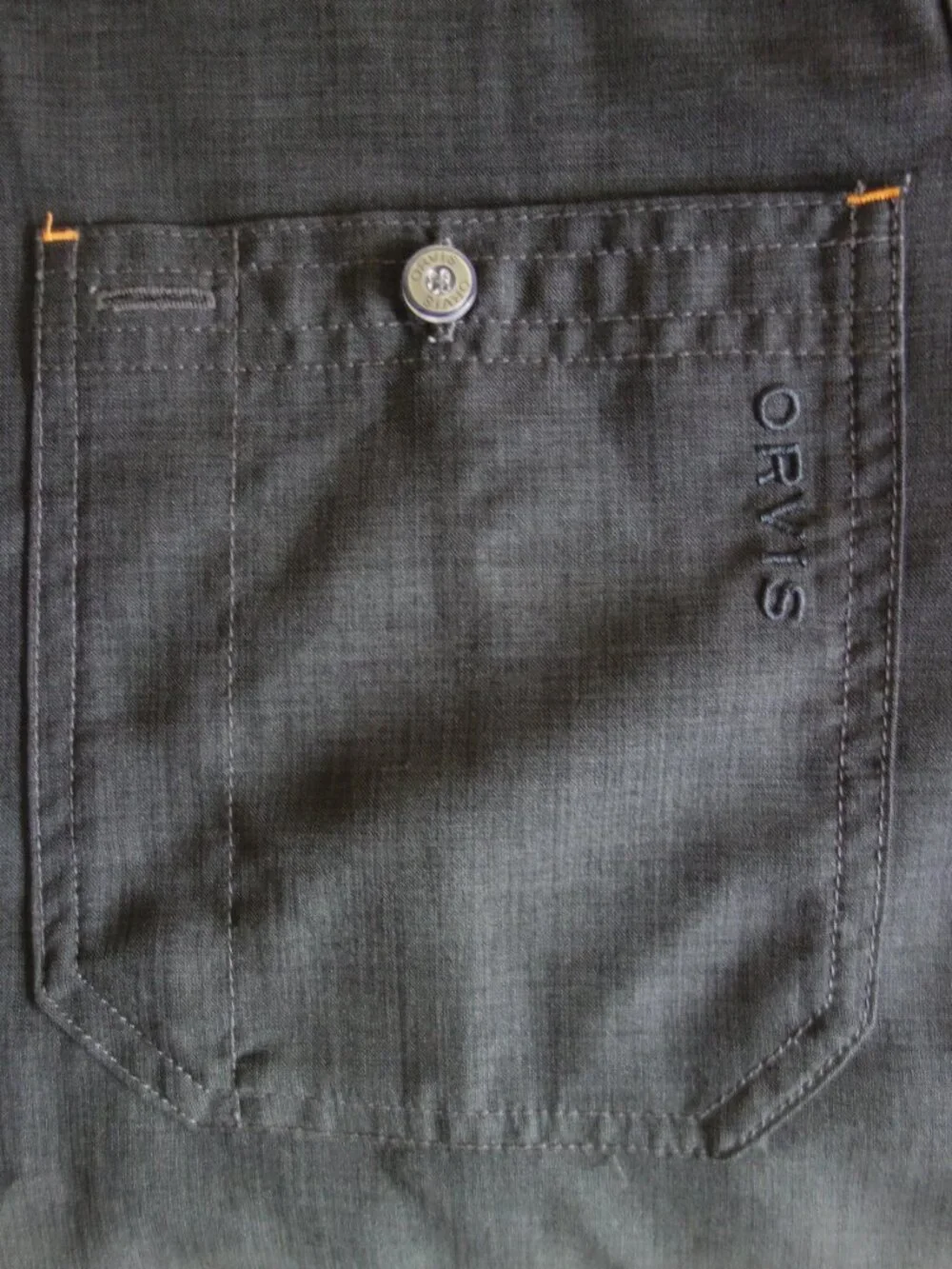 EUC ORVIS Gray Outdoor / Fishing Long Sleeve Light Weight Button Shirt – Men’s L - Picture 3 of 9